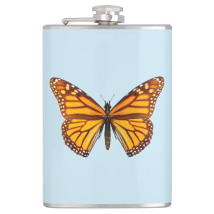 Monarch Butterfly Hip Flask