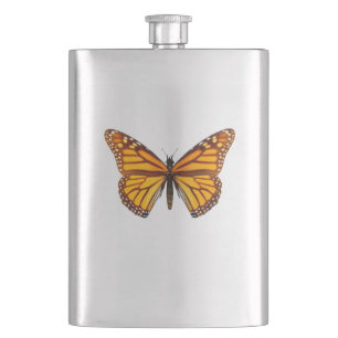 Monarch Butterfly Hip Flask