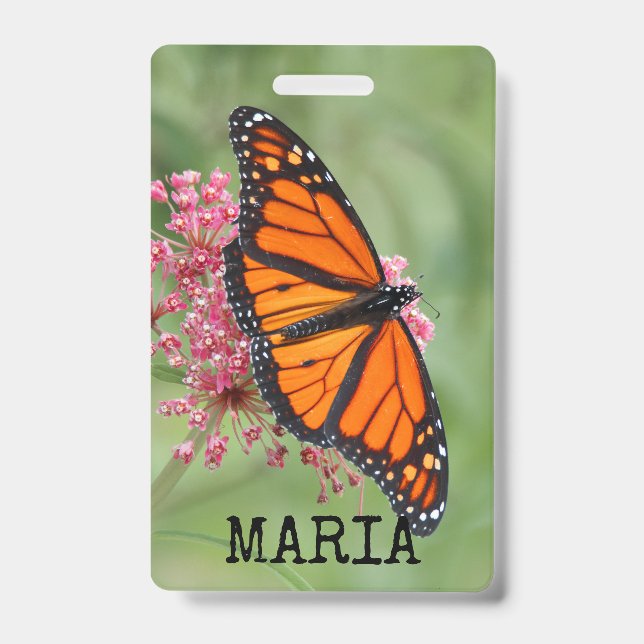 Monarch Butterfly ID Badge (Front)