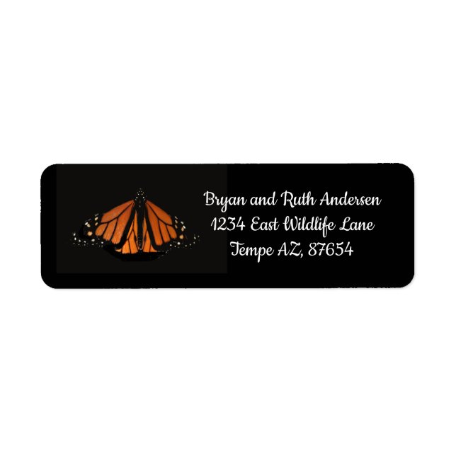 Monarch Butterfly  in the key of Orange (Front)