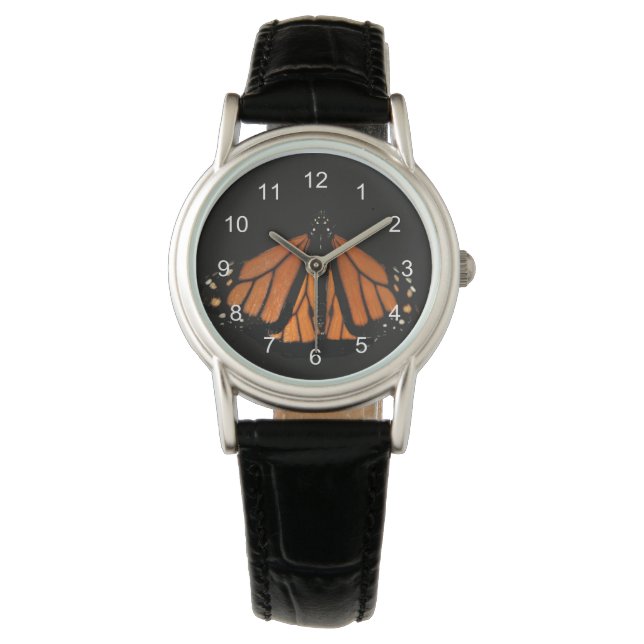 Monarch Butterfly  in the key of Orange Watch (Front)