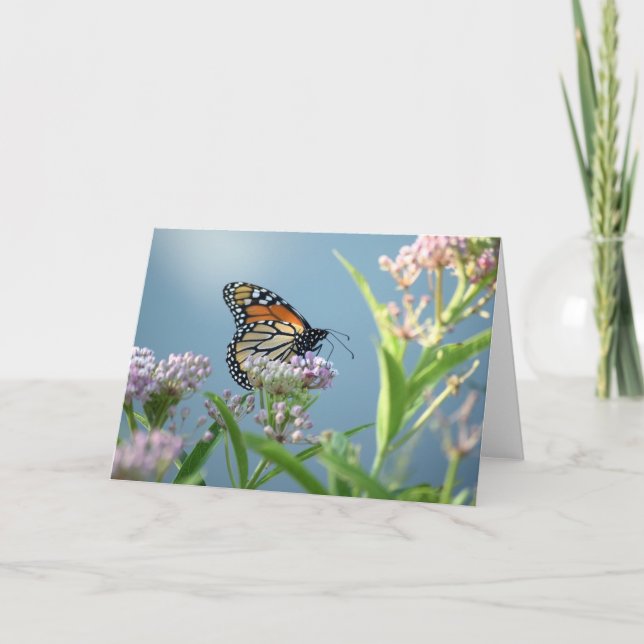 Monarch Butterfly - Inspirational Greeting Card (Front)