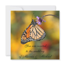 Monarch Butterfly Invitations