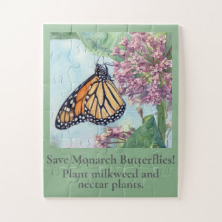 Monarch butterfly jigsaw puzzle