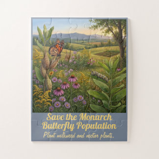 Monarch butterfly jigsaw puzzle