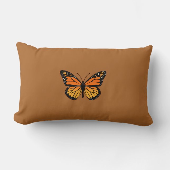 Monarch Butterfly Joy Lumbar Cushion (Front)