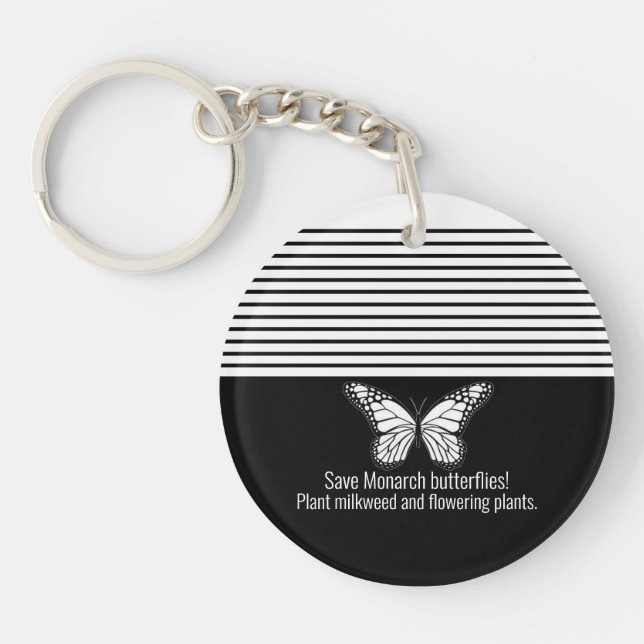 Monarch butterfly key ring (Front)