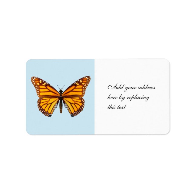 Monarch Butterfly Label (Front)