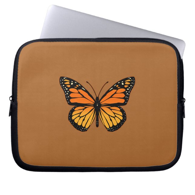 Monarch Butterfly Laptop Sleeve (Front)