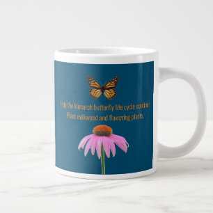 Monarch butterfly large coffee mug
