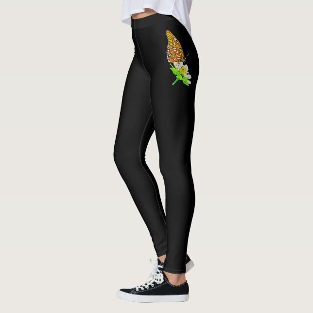 Monarch Butterfly Leggings 3  (Left)