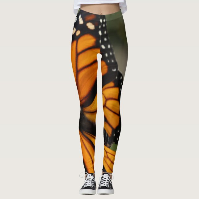 Monarch Butterfly Leggings-Wrap Yourself in Wings Leggings (Front)