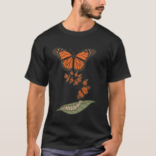 Monarch Butterfly Life Cycle Nature Insect Lover T-Shirt