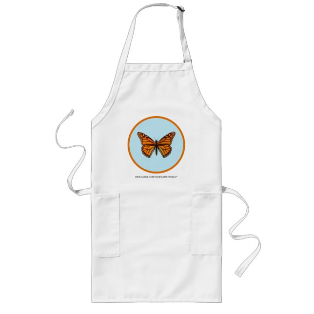Monarch Butterfly Long Apron (Front)