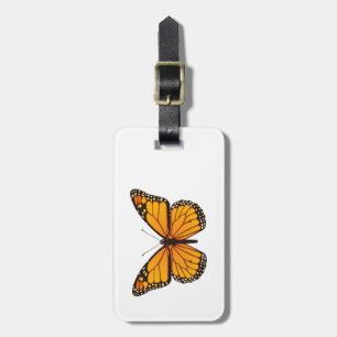 Monarch butterfly luggage tag