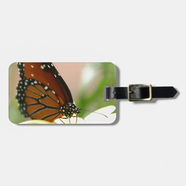 Monarch Butterfly Luggage Tag (Front Horizontal)