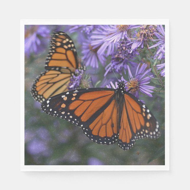 Monarch Butterfly Napkin (Front)