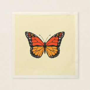 Monarch butterfly napkin