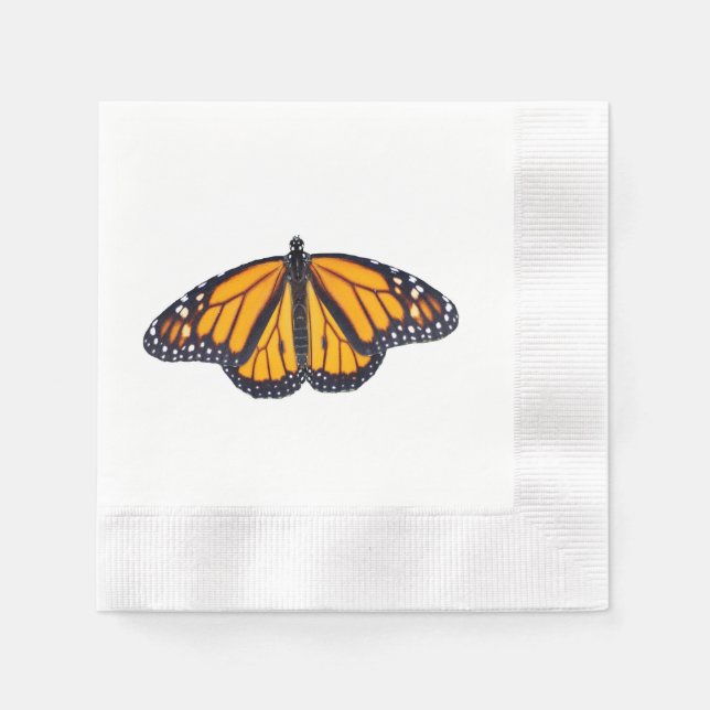Monarch butterfly napkin (Front)