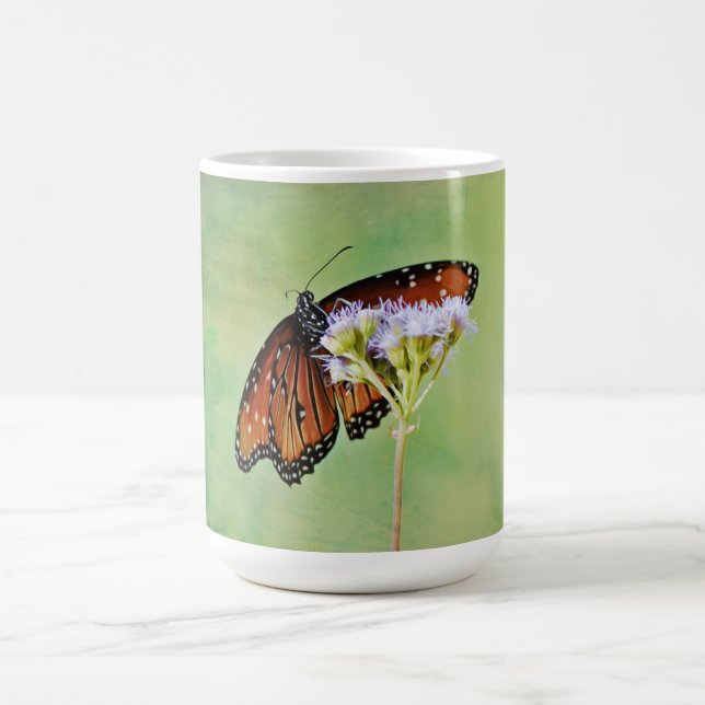 Monarch Butterfly Nature Art Mug Cup (Center)