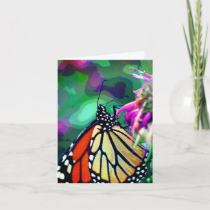 Monarch Butterfly Nature Art Note Card