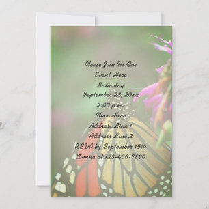 Monarch Butterfly Nature  Invitation