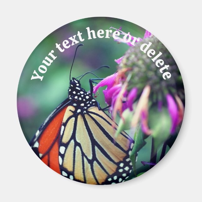Monarch Butterfly Nature Personalized Magnet (Front)