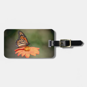 Monarch Butterfly on an orange flower Luggage Tag