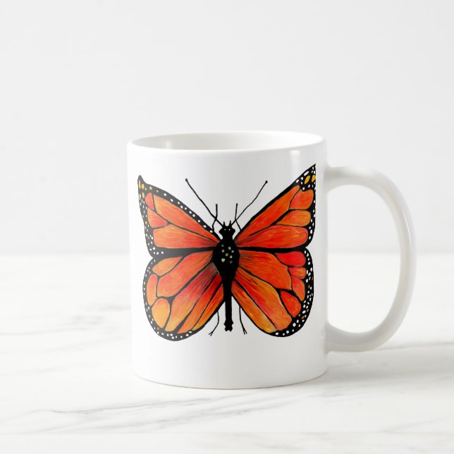 Monarch Butterfly on Coffee/Tea Mug (Right)
