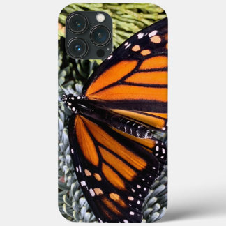 Monarch butterfly on evergreens iPhone 13 pro max case