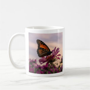 Monarch Butterfly on Flower Coffee Mug