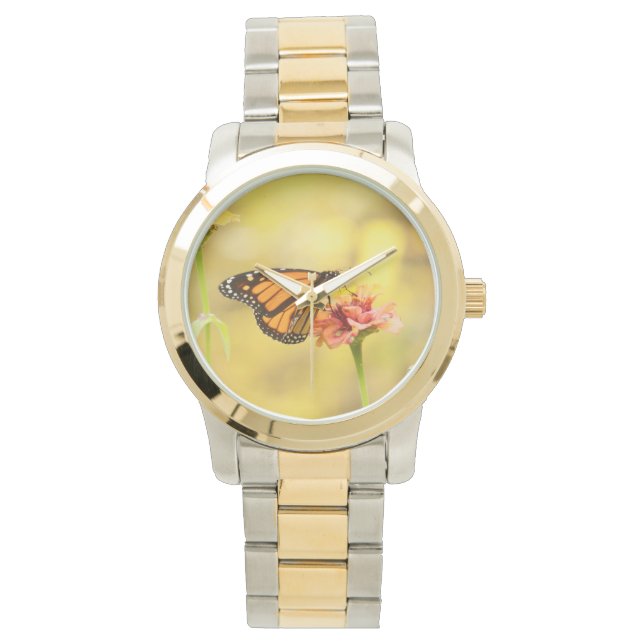 Monarch Butterfly on Zinnia Watch (Front)