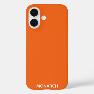 Monarch butterfly orange colour name iPhone 16 case