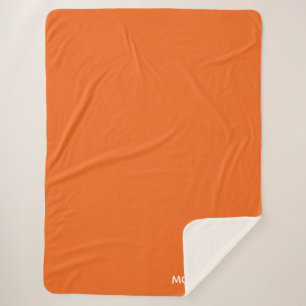 Monarch butterfly orange colour name sherpa blanket
