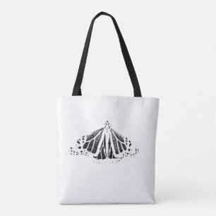 Monarch butterfly outline tote bag