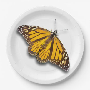 MONARCH BUTTERFLY PAPER PLATE