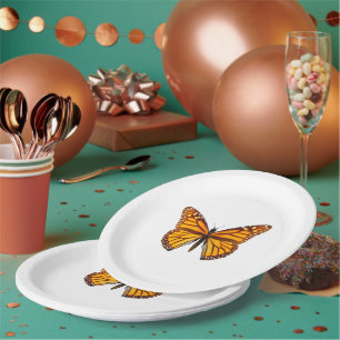 Monarch Butterfly Paper Plate