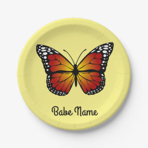 Monarch Butterfly Paper Plate