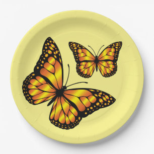 MONARCH BUTTERFLY PAPER PLATE