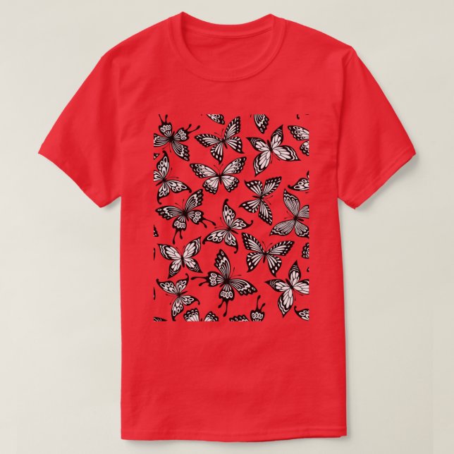 Monarch butterfly pattern 12 T-Shirt (Design Front)