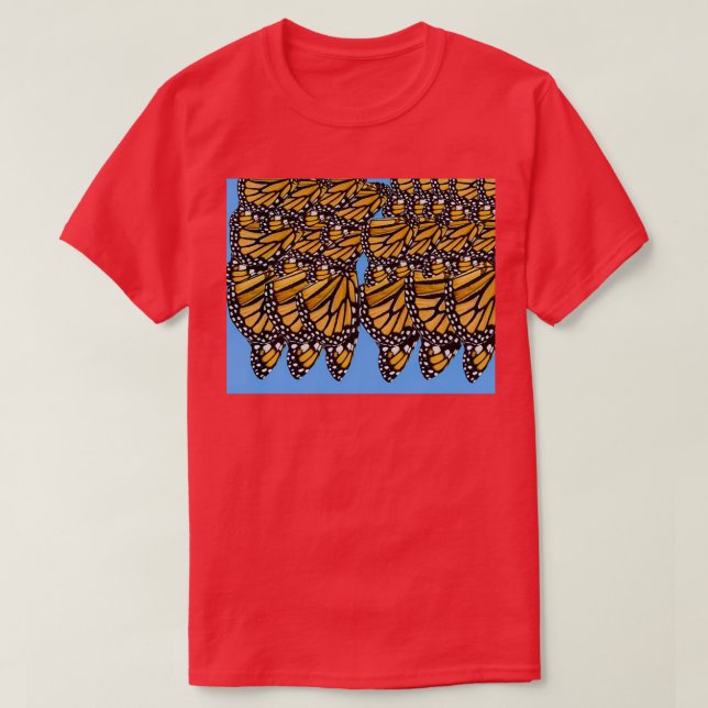 Monarch Butterfly pattern 14 T-Shirt (Design Front)