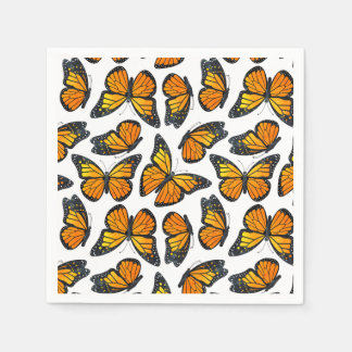 Monarch Butterfly Pattern Napkin