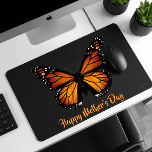 Monarch Butterfly Personalized Black Mousepad
