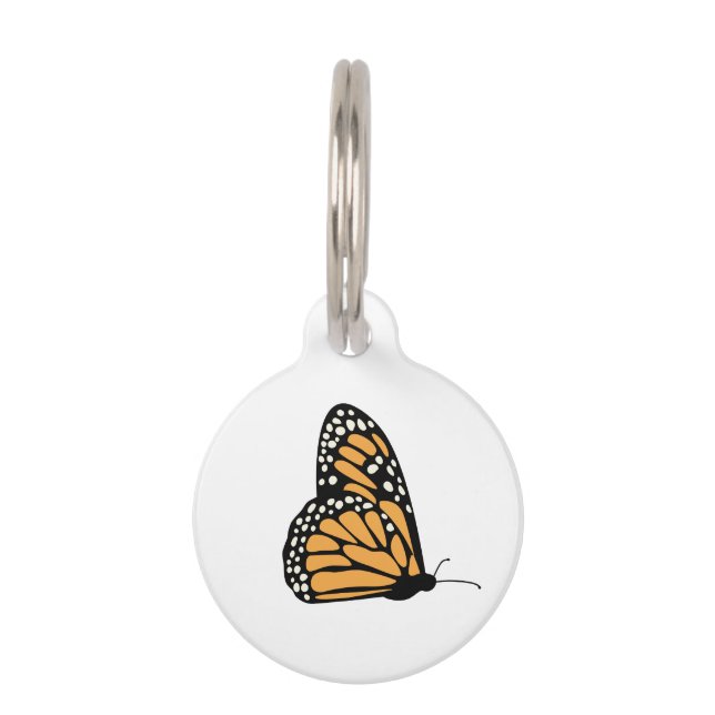 Monarch Butterfly Pet Tag (Front)