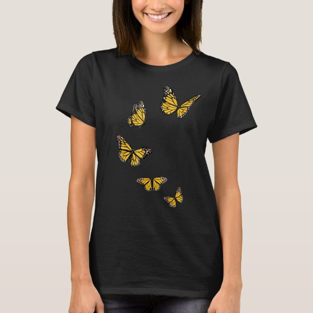 Monarch Butterfly Pocket T Women Monarch Butterfly T-Shirt (Front)