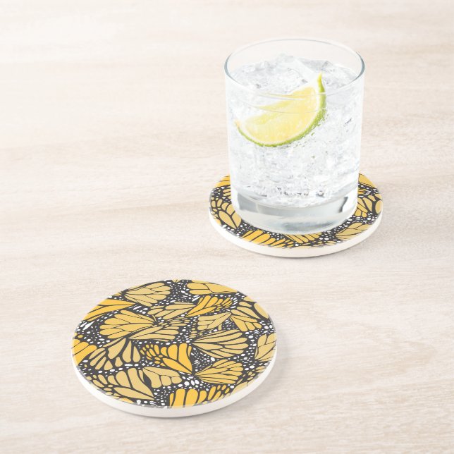 Monarch Butterfly printed Posavaso Coaster (Side)
