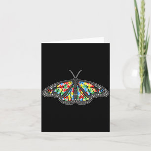 Monarch Butterfly Puzzle Shirt Autism Awareness Su Card