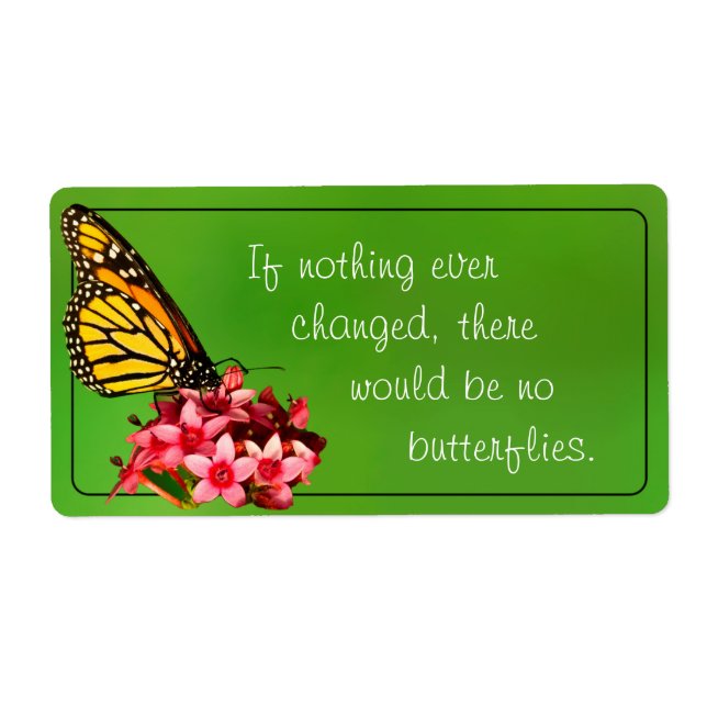 Monarch Butterfly Quote Nature Photography (Front)