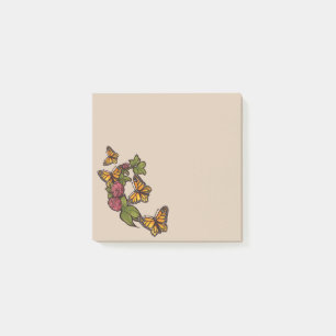 Monarch Butterfly Red Clover  Post-it Notes