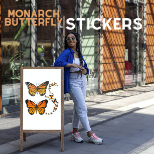 Monarch Butterfly Regal Wings Stickers